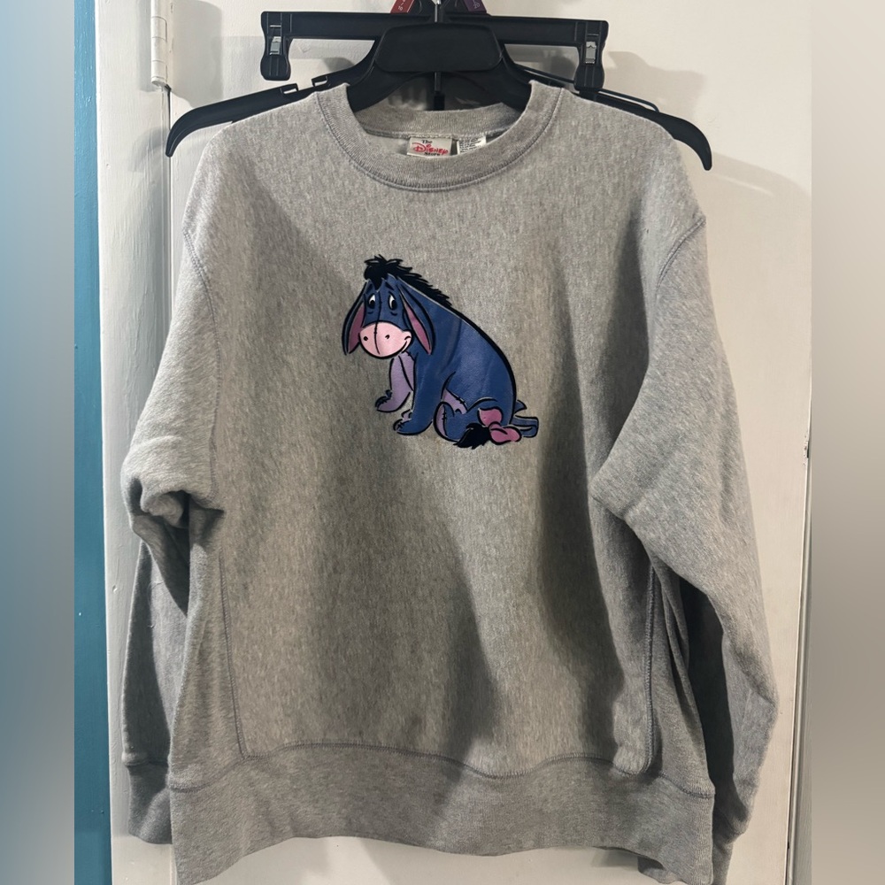 Vintage Disney Store Eeyore Large Sweatshirt